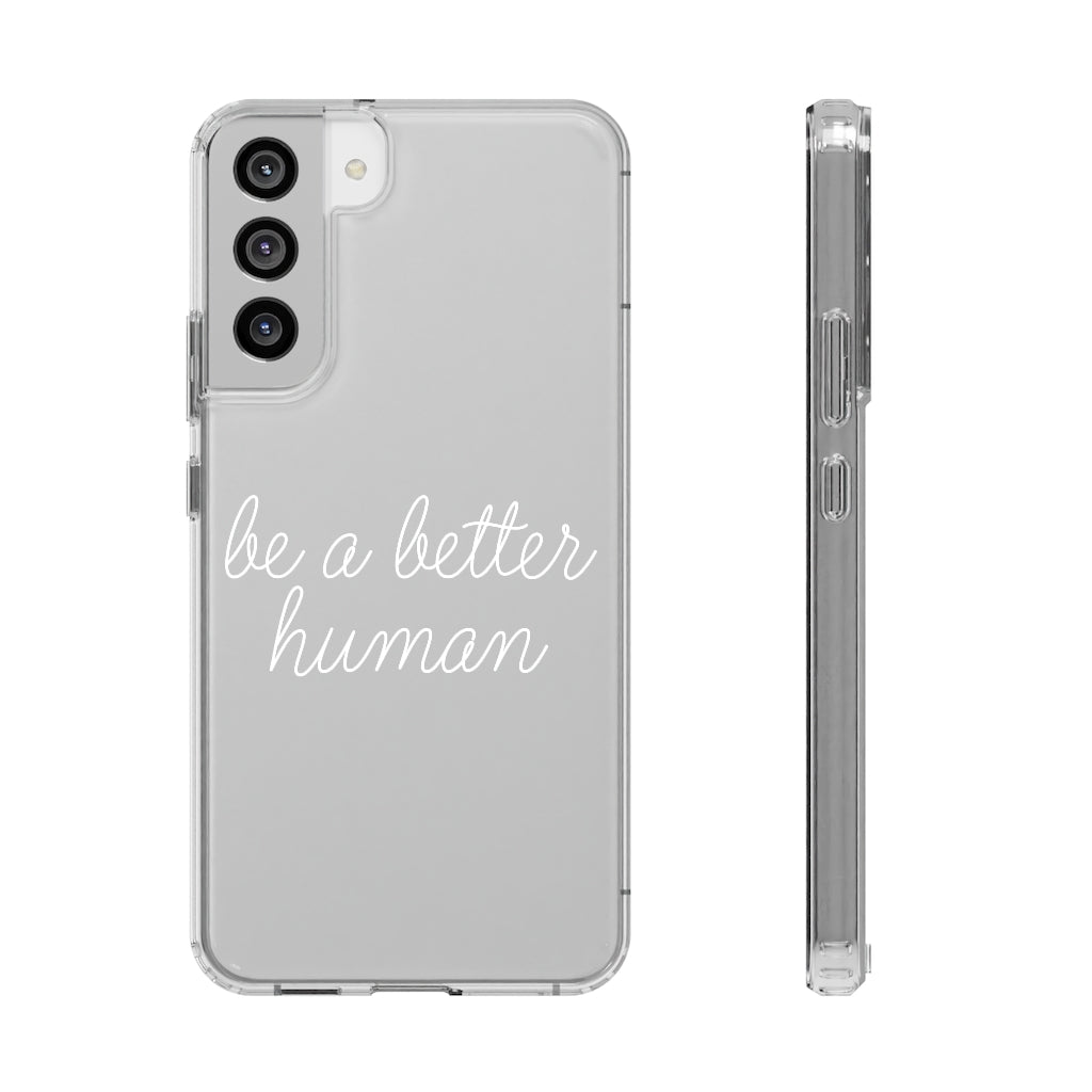 Happy Lady - Be A Better Human® Clear Phone Case