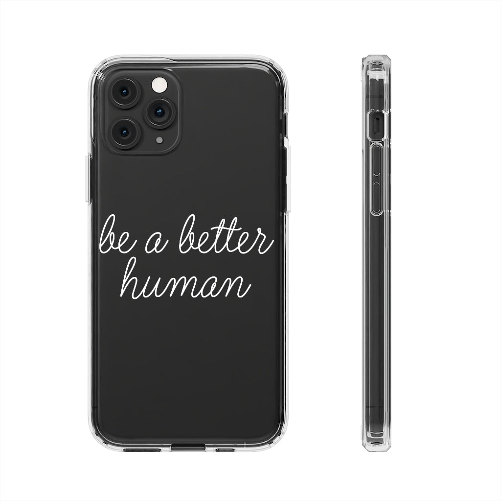Happy Lady - Be A Better Human® Clear Phone Case