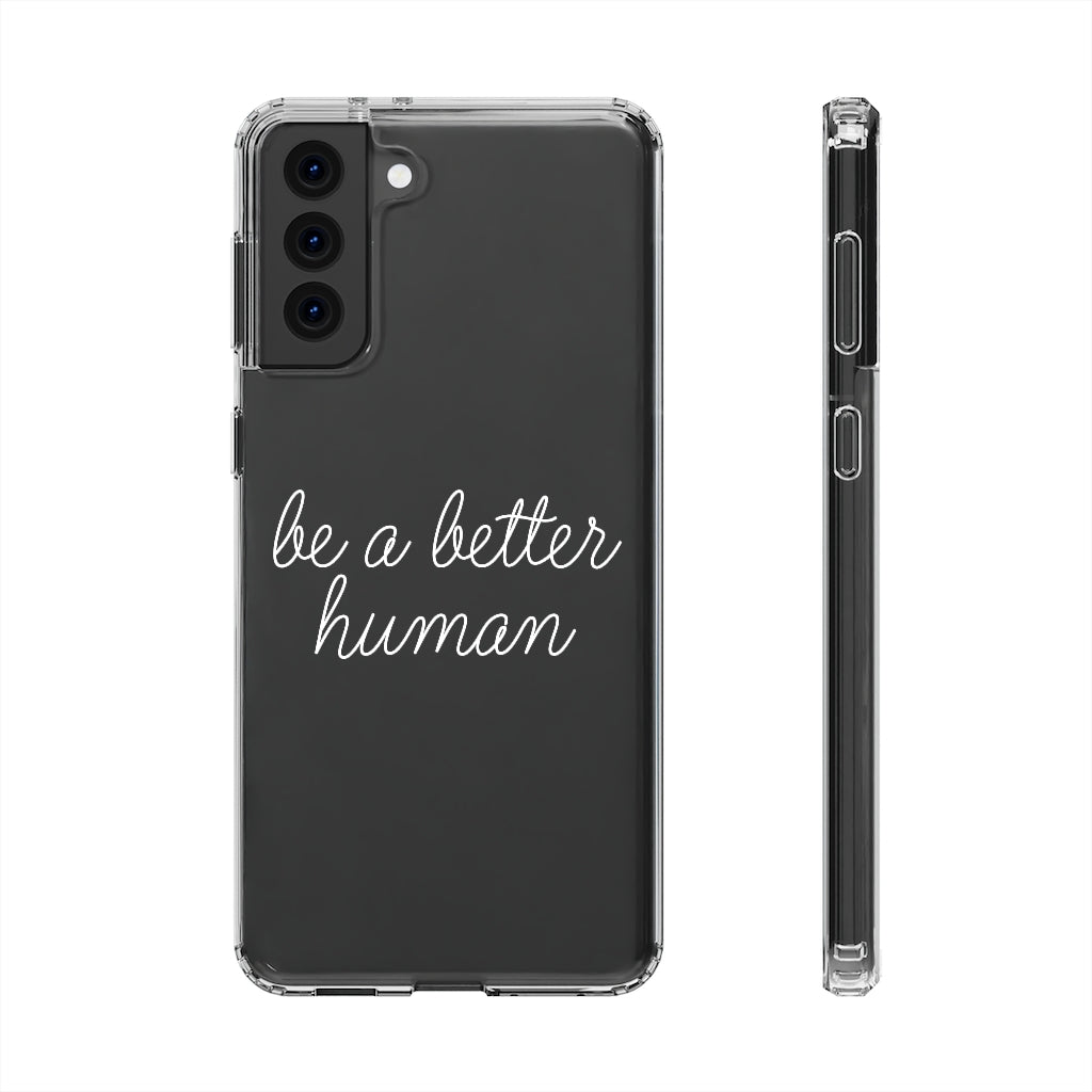 Happy Lady - Be A Better Human® Clear Phone Case