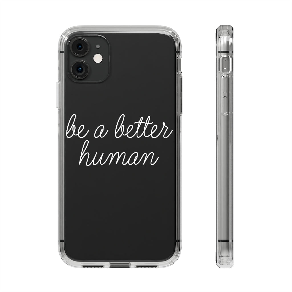 Happy Lady - Be A Better Human® Clear Phone Case