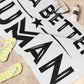 Be A Better Human® - White Standard Beach Towel