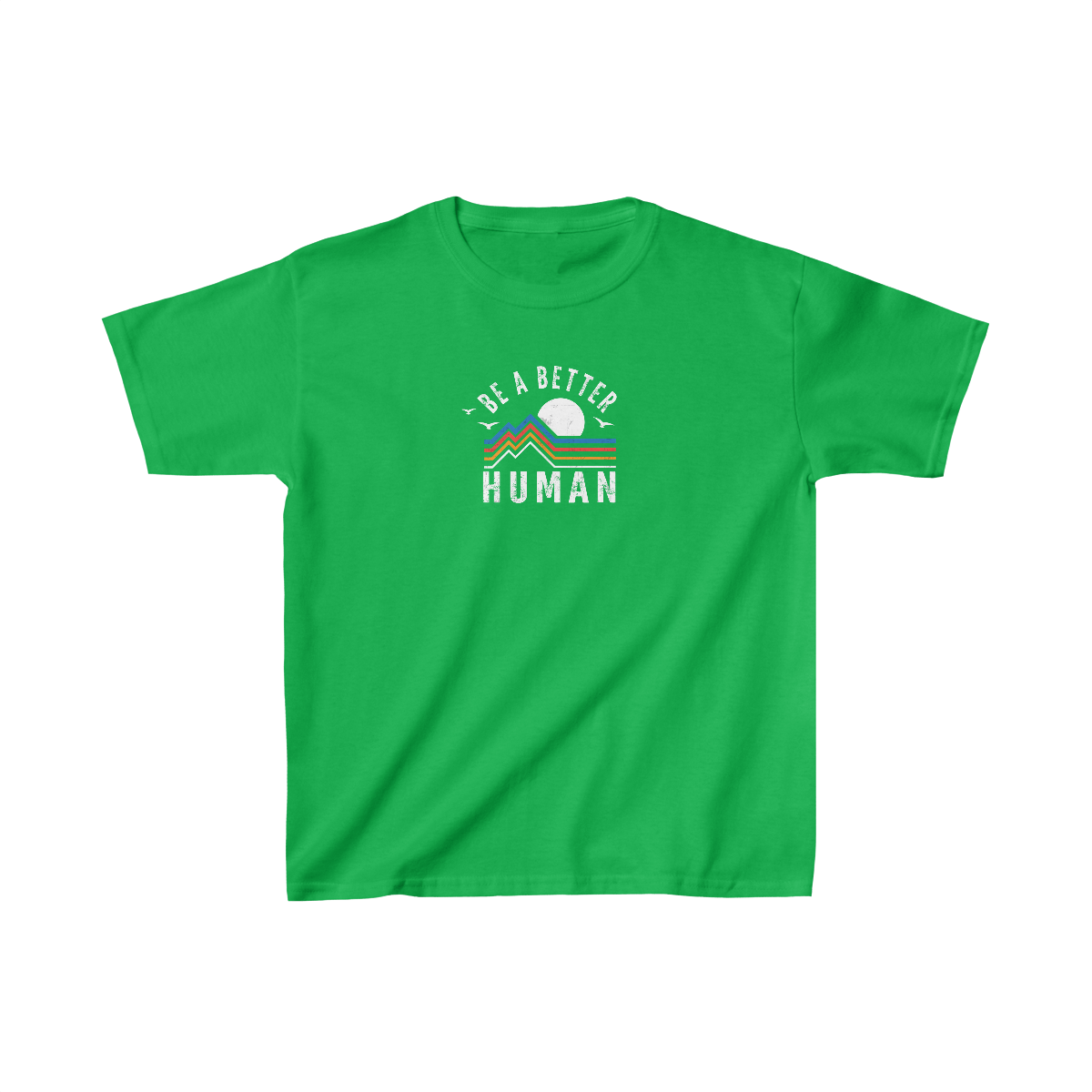 Retro Mountain - Be A Better Human® Kids T-Shirt
