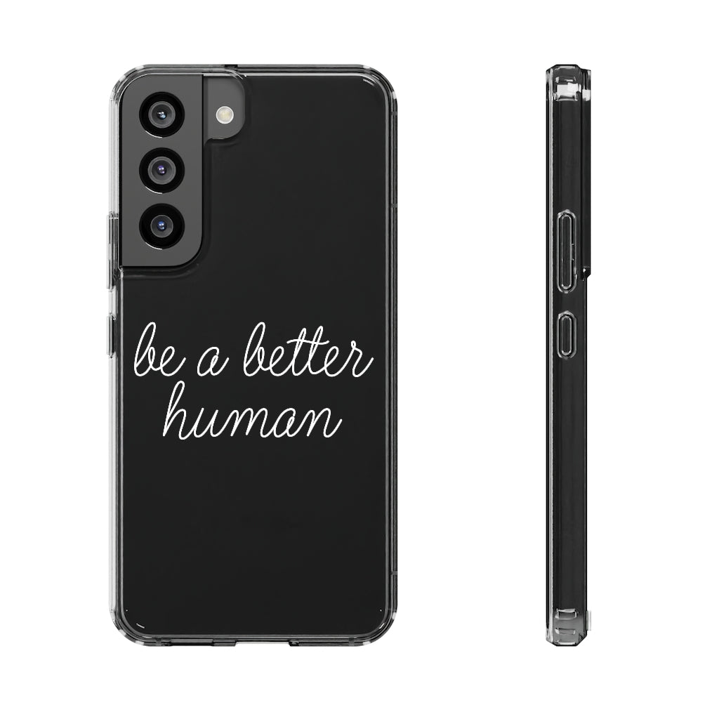 Happy Lady - Be A Better Human® Clear Phone Case